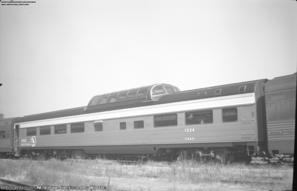 CB&Q Dome Coach 1334